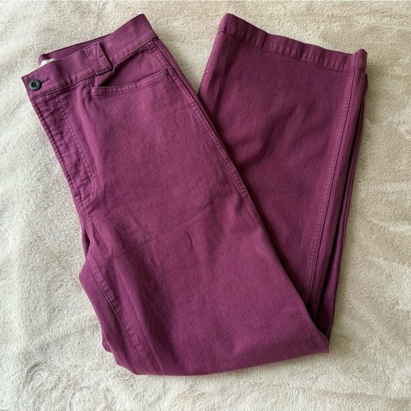 NWT Madewell The Emmett Wide-Leg Pant Garment Dyed Edition Iris Bloom Size 29 - Picture 12 of 12